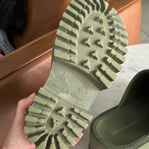 Jeffrey Campbell Olive Platform Lug Clogs - Picture 6 of 6